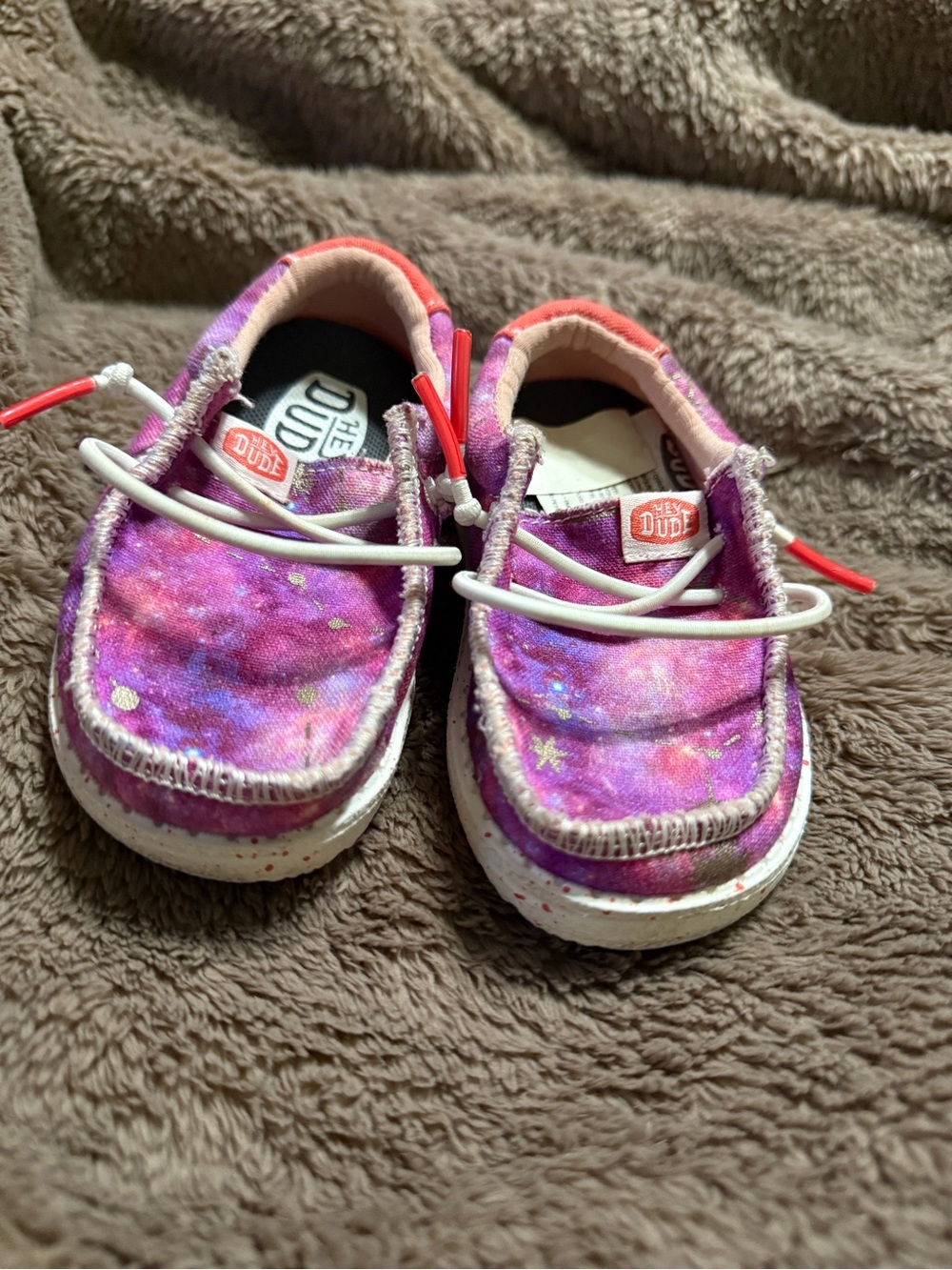 Hey Dude Toddler Galaxy Pink & Purple Slip-On Sneakers